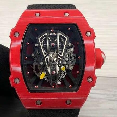 Richard Mille Replica Watch RM 27-03 Rafael Nadal Tourbillon Red Carbon